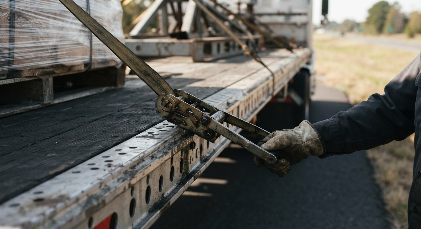 Truck at a shipping dock